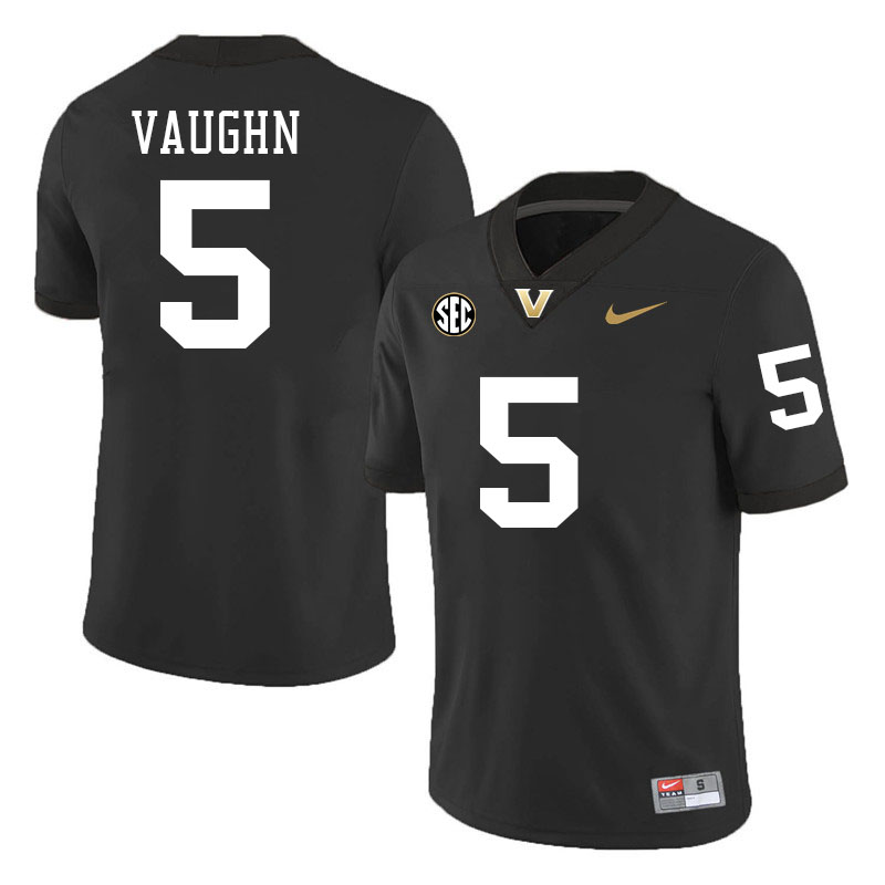 Ke'Shawn Vaughn Jersey,Vanderbilt Commodores #5 Ke'Shawn Vaughn Football Jersey,Uniforms-Black